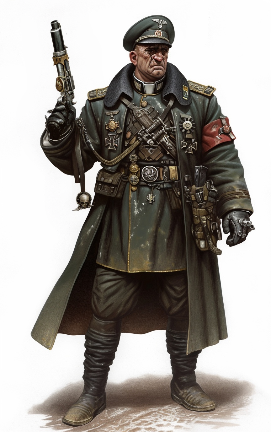 Purity Agent Venn in a field profile with warrant, shield, and sidearm.