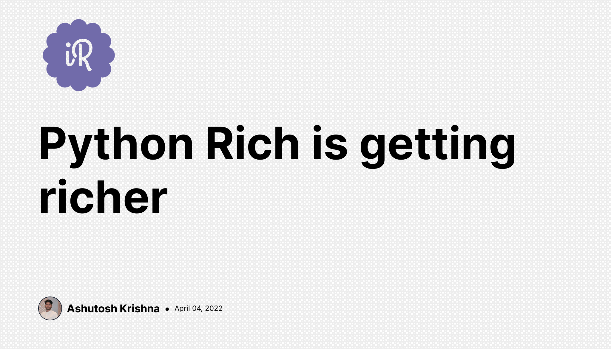 Python Rich is getting richer