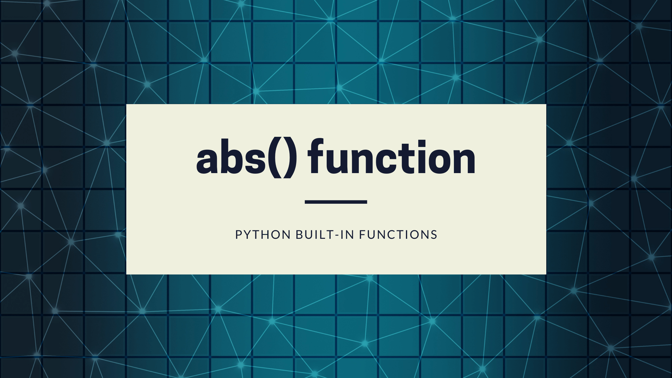 abs-function-in-python