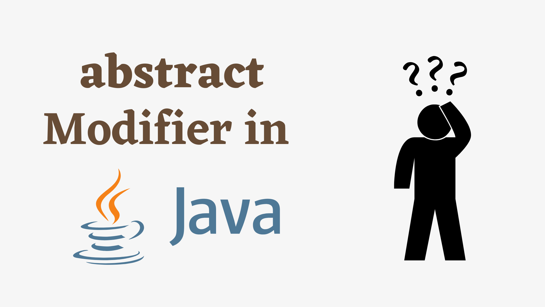 abstract Modifier in Java