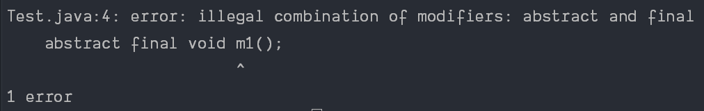 abstract Modifier in Java
