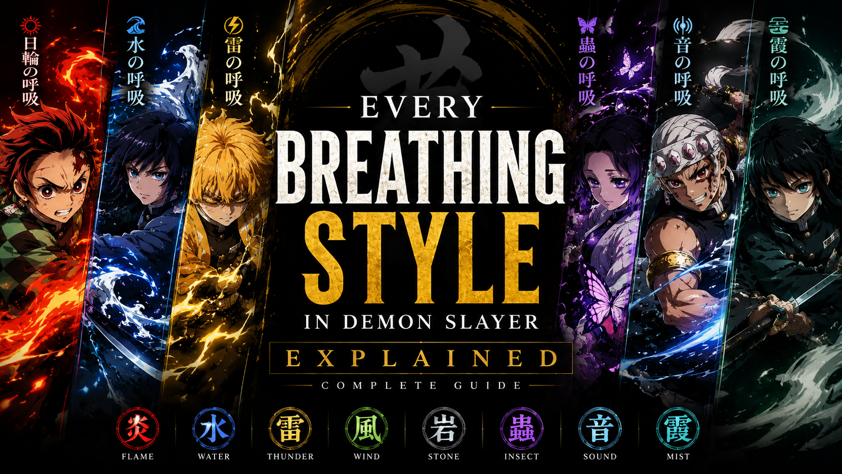 Every Breathing Style in Demon Slayer Explained - Complete Guide