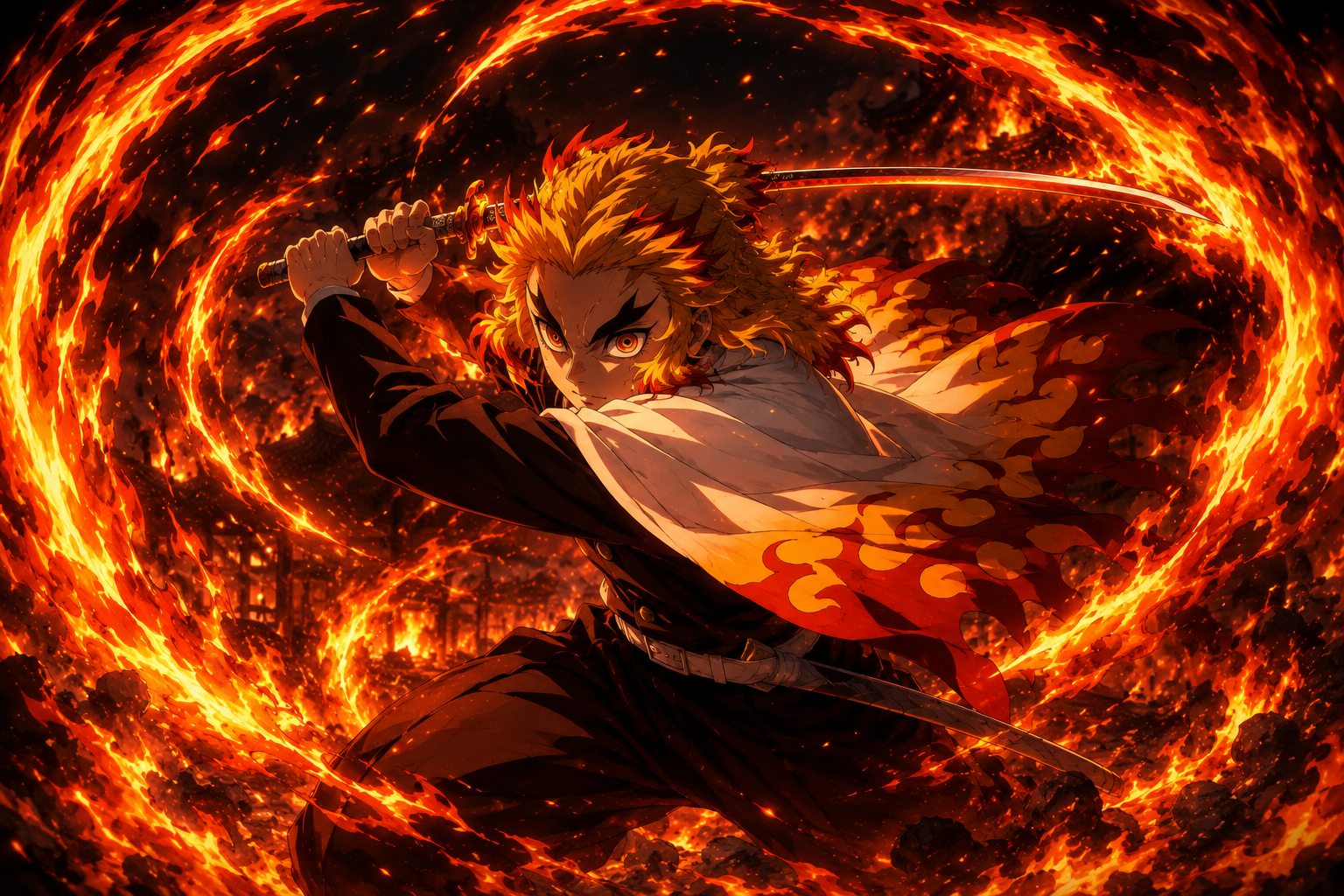 Flame Breathing - Kyojuro Rengoku