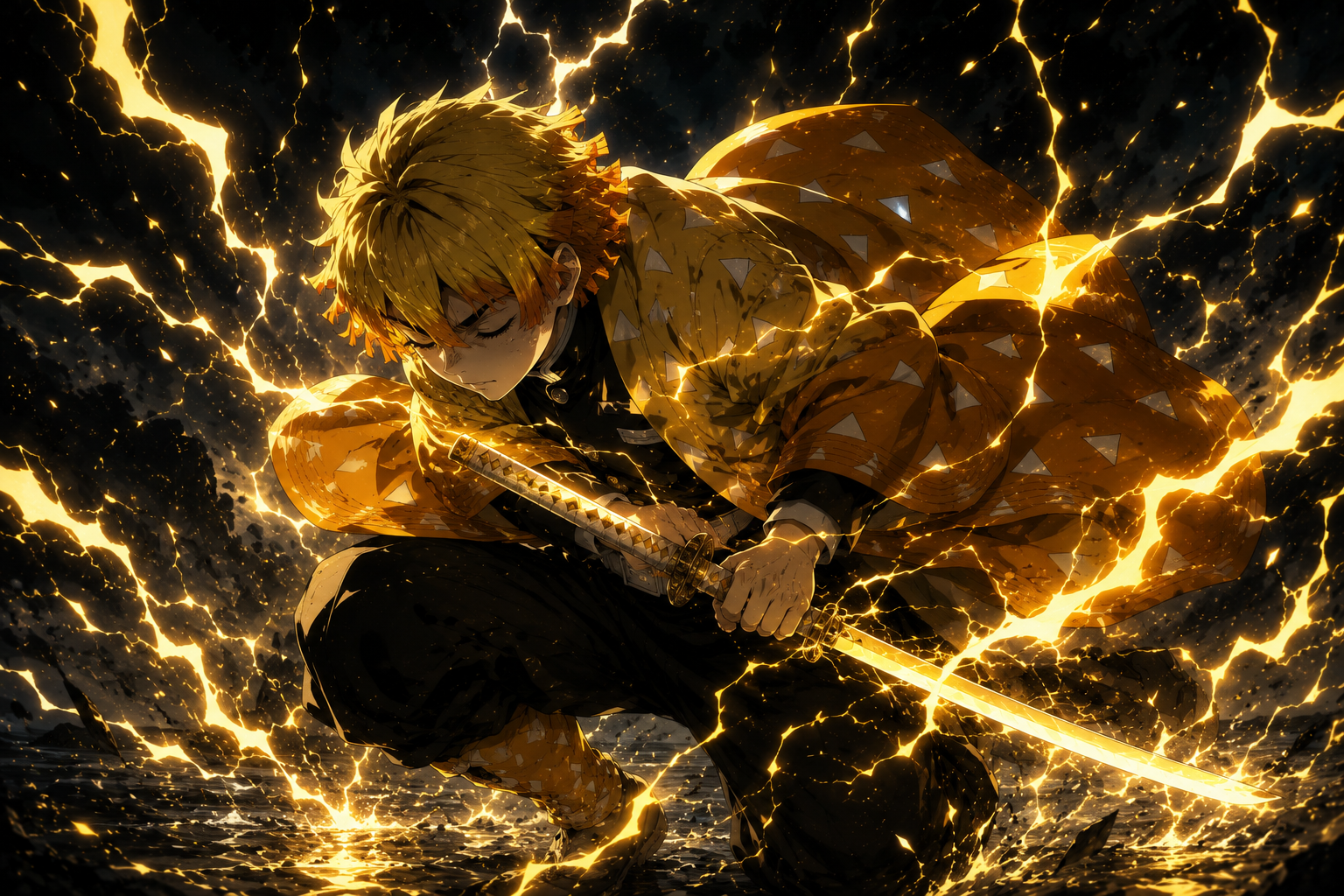 Thunder Breathing - Zenitsu Agatsuma