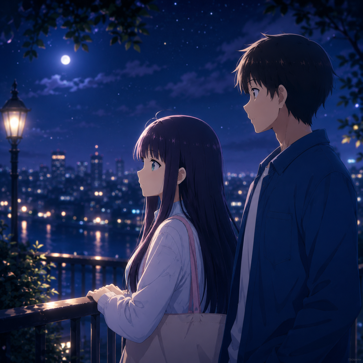 Yuki and Haruki in the Transparent Night