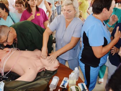 С медработниками больницы провели занятия по тактической медицине