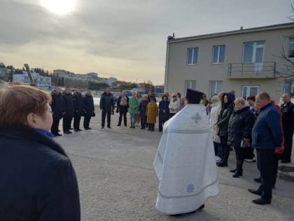 Великое освящение воды на водной станции ЧВВМУ им. П.С.Нахимова