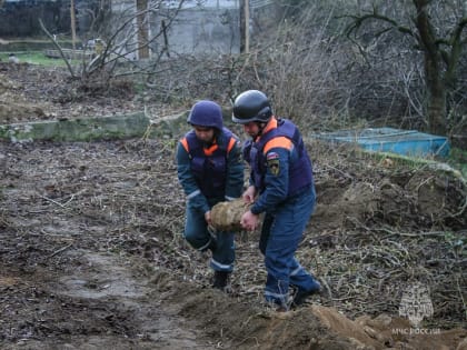 В садоводческом товариществе Севастополя нашли 50-килограммовую бомбу [фото, видео]