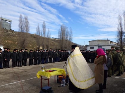 Рождественский молебен в соединении кораблей Черноморского флота