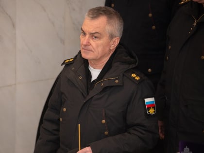 Молебен в штабе ЧФ в день памяти святого праведного воина Феодора Ушакова