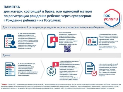 Преимущества оформления свидетельства о рождении ребёнка в электронном виде!