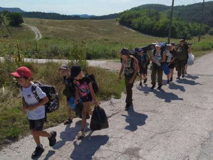 Трехдневный поход военно-патриотического клуба «Витязь» и центра военно-патриотического воспитания учащейся молодежи