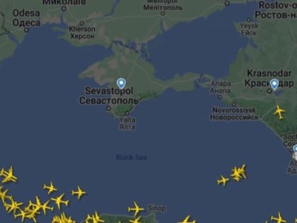 Самолет ВМС США курсировал у побережья Крыма во время авиаудара ВСУ