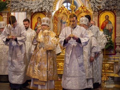 Духовенство Севастопольского благочиния приняло участие в поздравлении Митрополита Симферопольского и Крымского Лазаря с Рождеством Христовым