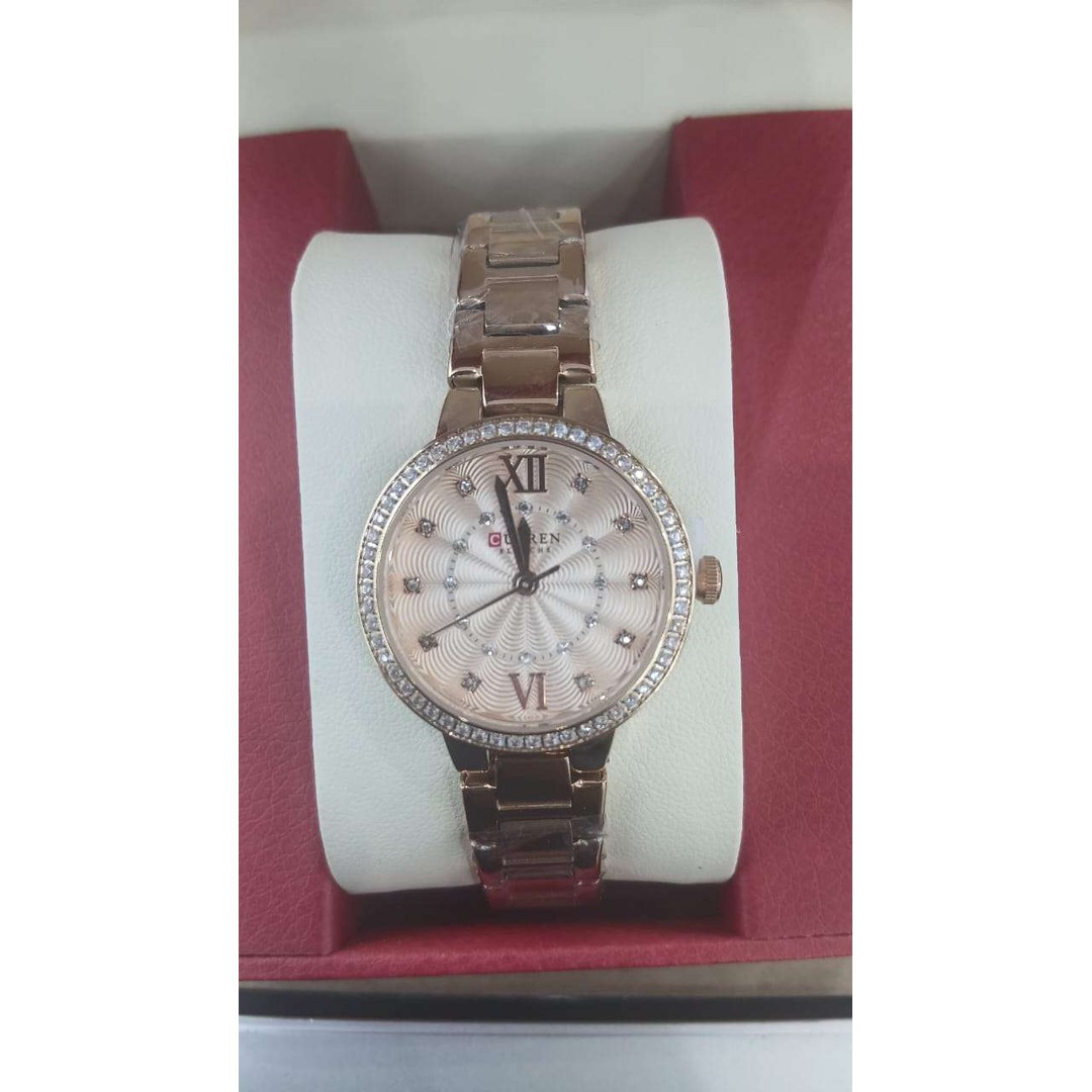 Curren 9004 (rose gold stainless steel band)