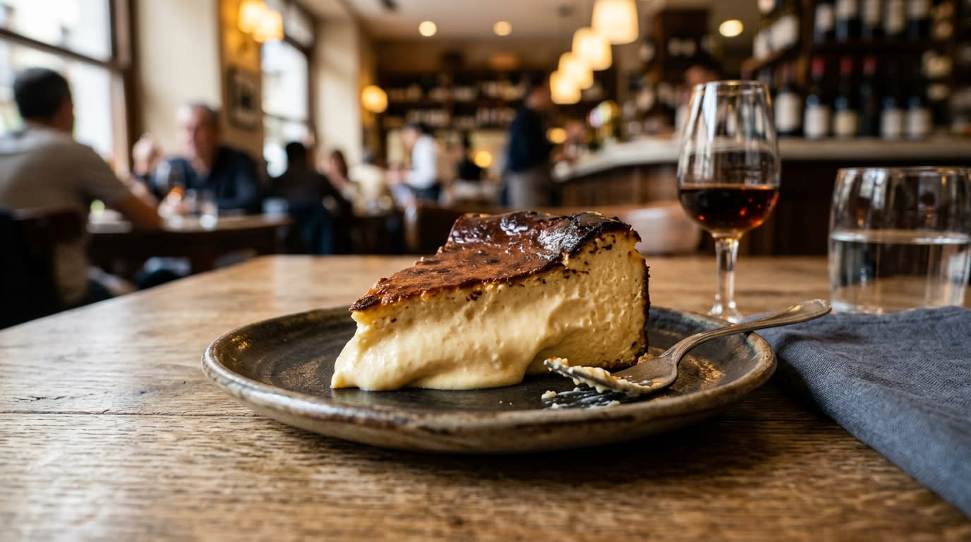 Receta de La Auténtica Tarta de Queso La Viña: Receta Original y Secretos preparada paso a paso — fotografía editorial de RecetaDolce