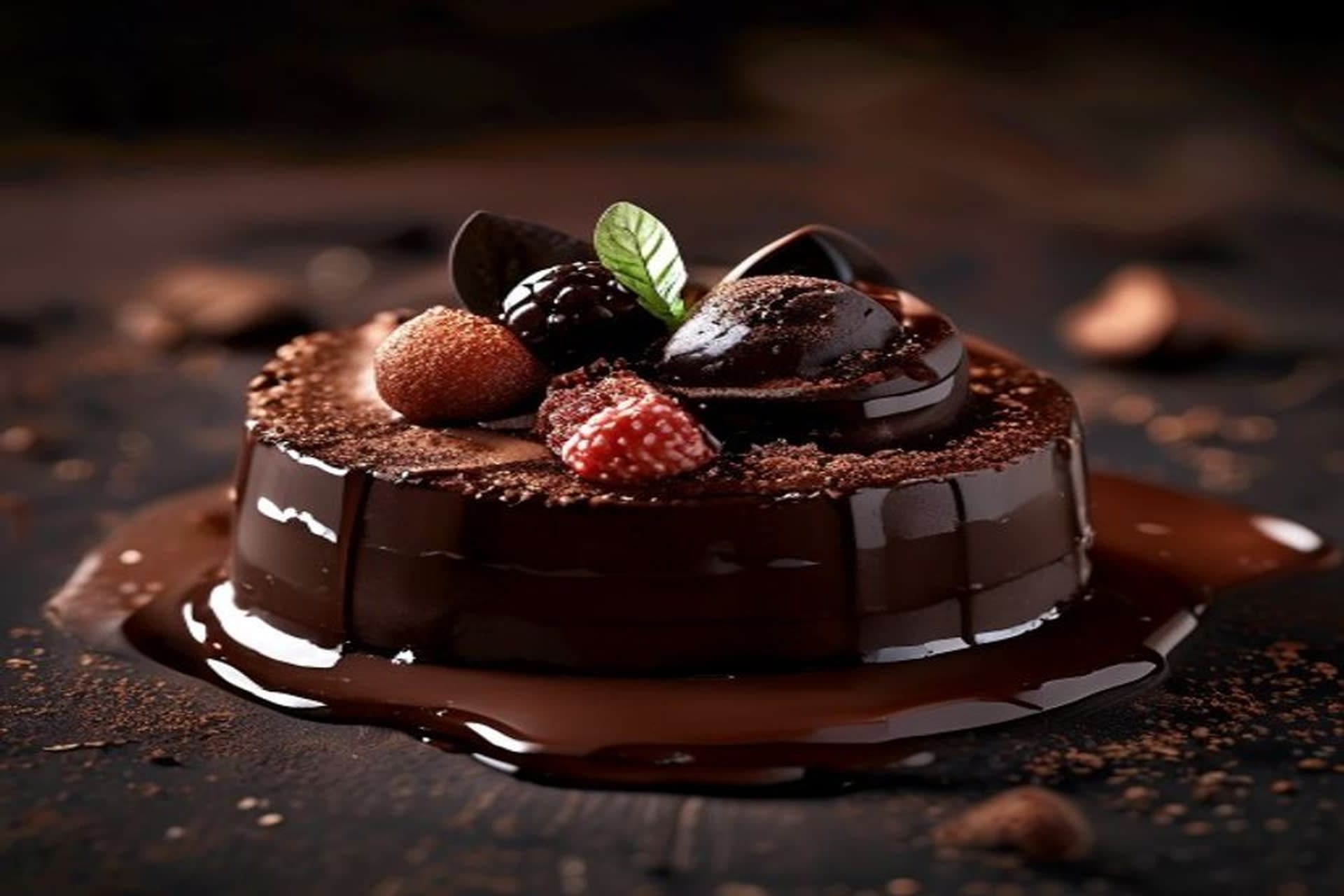 Receta de Mousse de chocolate negro al balsámico preparada paso a paso — fotografía editorial de RecetaDolce