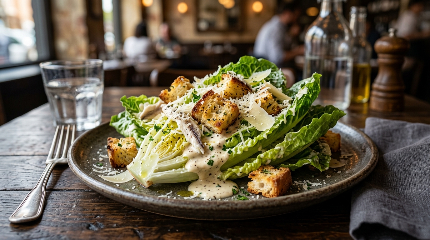 Ensalada César Clásica: La Auténtica Salsa de Caesar Cardini