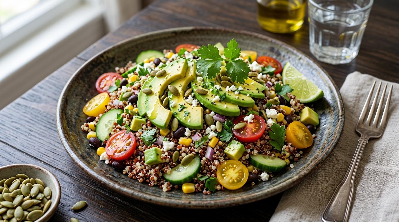 Ensalada de Quinoa y Aguacate: Energía Pura en un Bol
