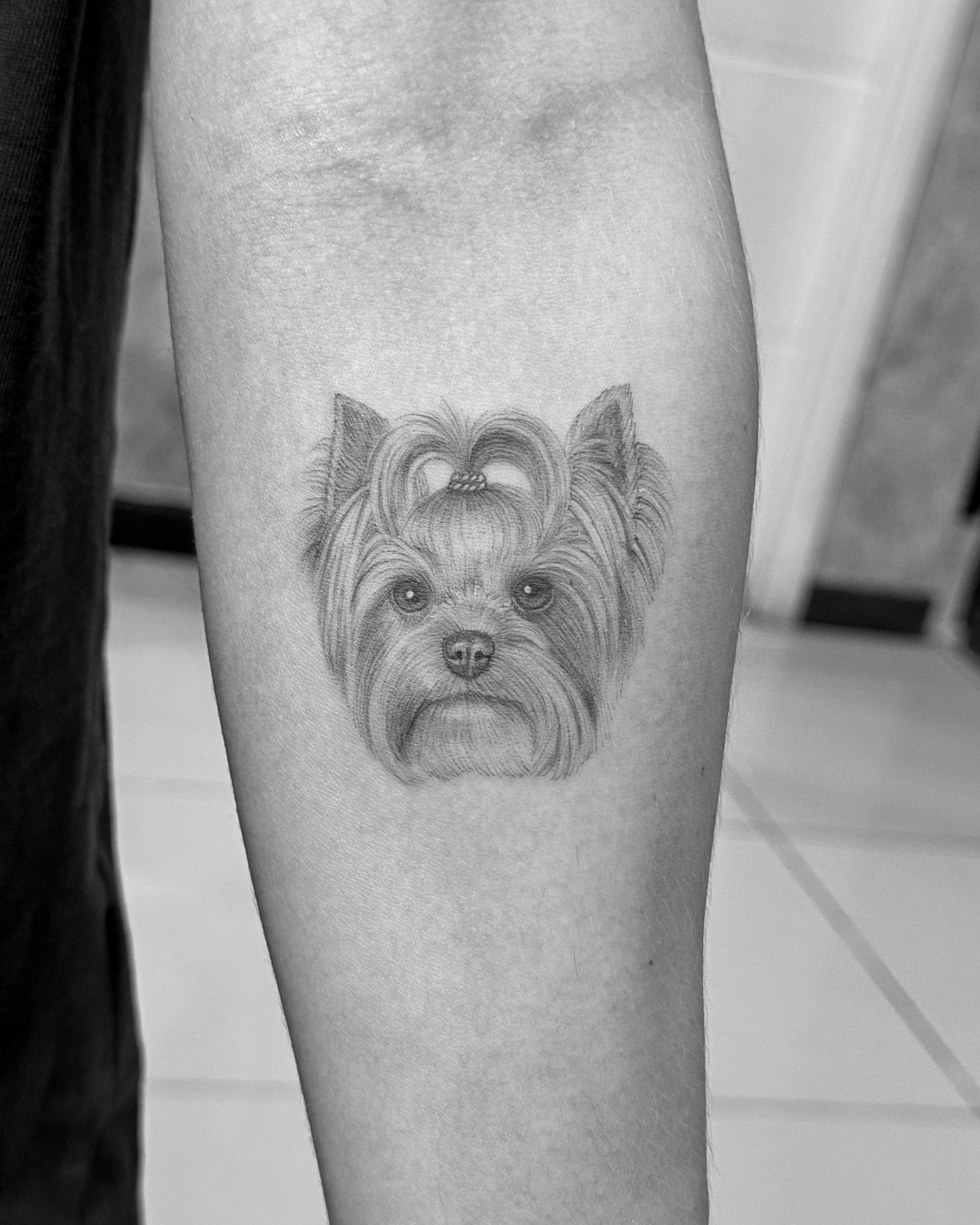 Pet portrait tattoo