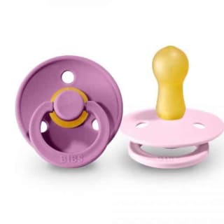 BIBS Lot de 2 sucettes lavender baby/pink Taille 1