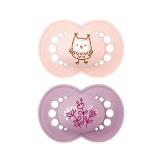MAM Lot de 2 Sucettes Original 6M+ Rose & Mauve