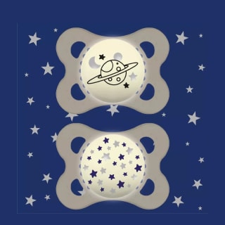 MAM Lot de 2 Sucettes Original Nuit 0-6M Ivory