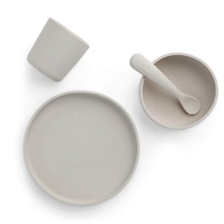 Jollein Coffret repas bébé Silicone -  Nougat - 4 Unités