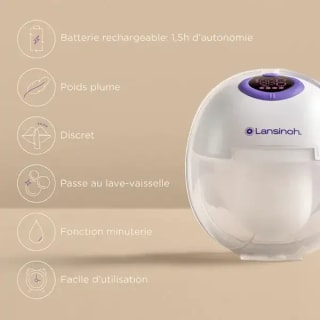 Lansinoh Tire-lait électrique mains libres Simple