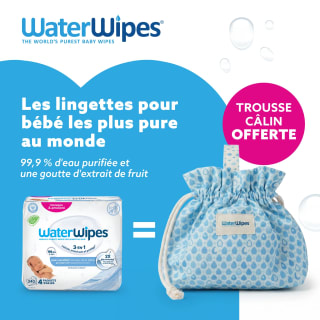 Water Wipes Pack Lingettes bébé 4×60 unités