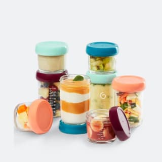 Babymoov Lot de 8 Babybols en verre + Livret Recettes Bio