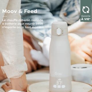 Babymoov Chauffe-biberon nomade rechargeable Moov & Feed