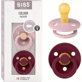 Bibs Lot de 2 sucettes Pink/Plum Taille 1