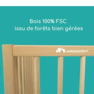 Bébé Confort Lit à barreaux en bois naturel Poppy
