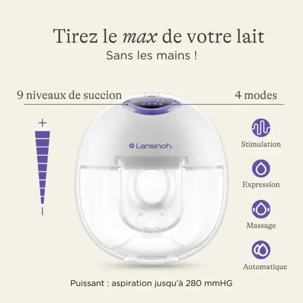 Lansinoh Tire-lait électrique mains libres Double - photo 5