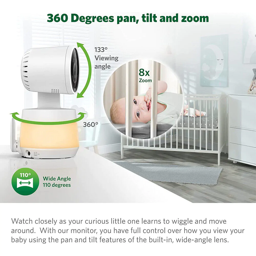 Babyphone LeapFrog LF925HD 360° avec Wifi et Moniteur