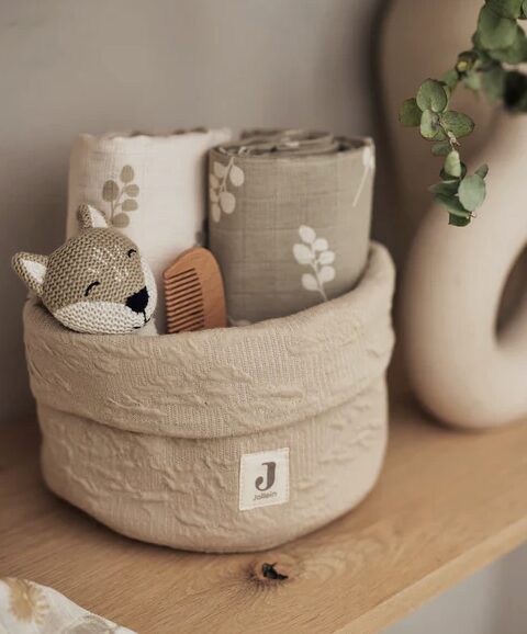 Jollein Lange gaze de Coton large 115x115cm Twig Olive Green (2p) - image 2