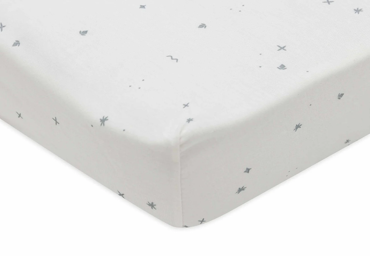 Jollein Drap-housse Jersey 60×120 cm Twinkling Sea Green - image 2