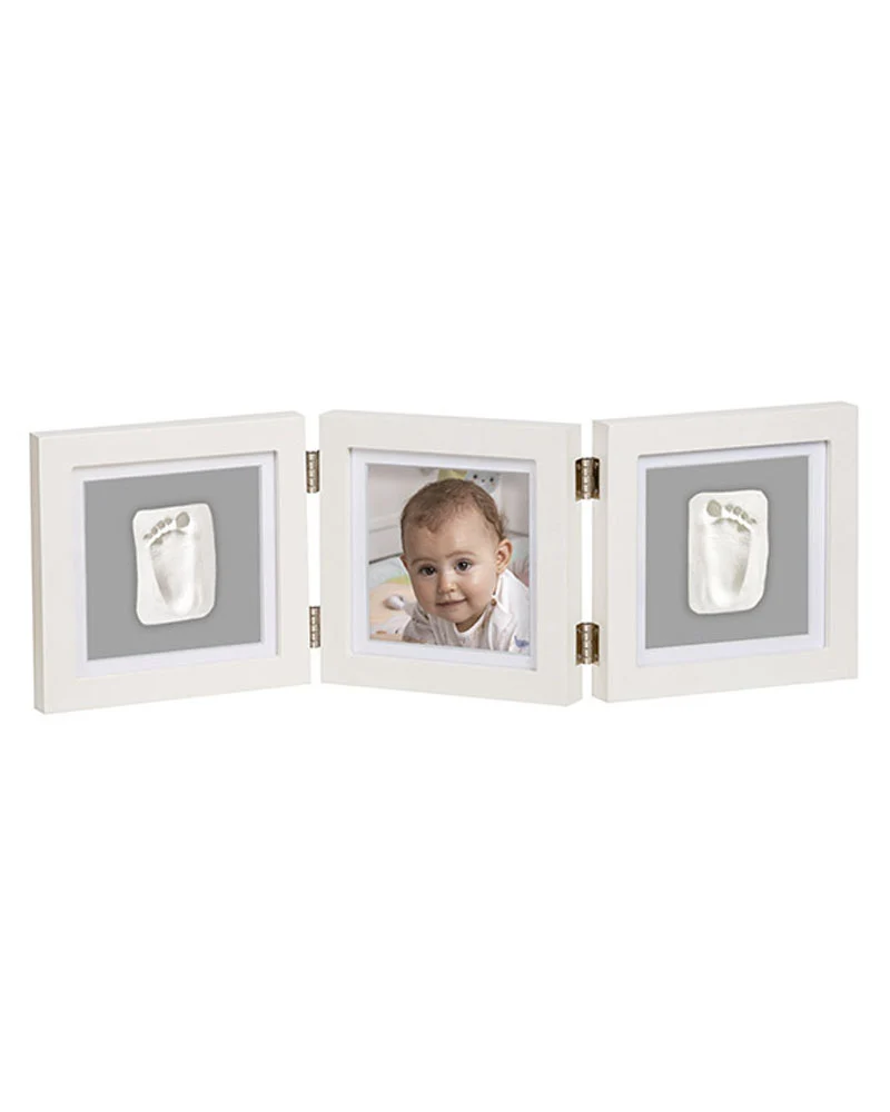 Eurekakids Cadre Empreintes Blanc & Gris