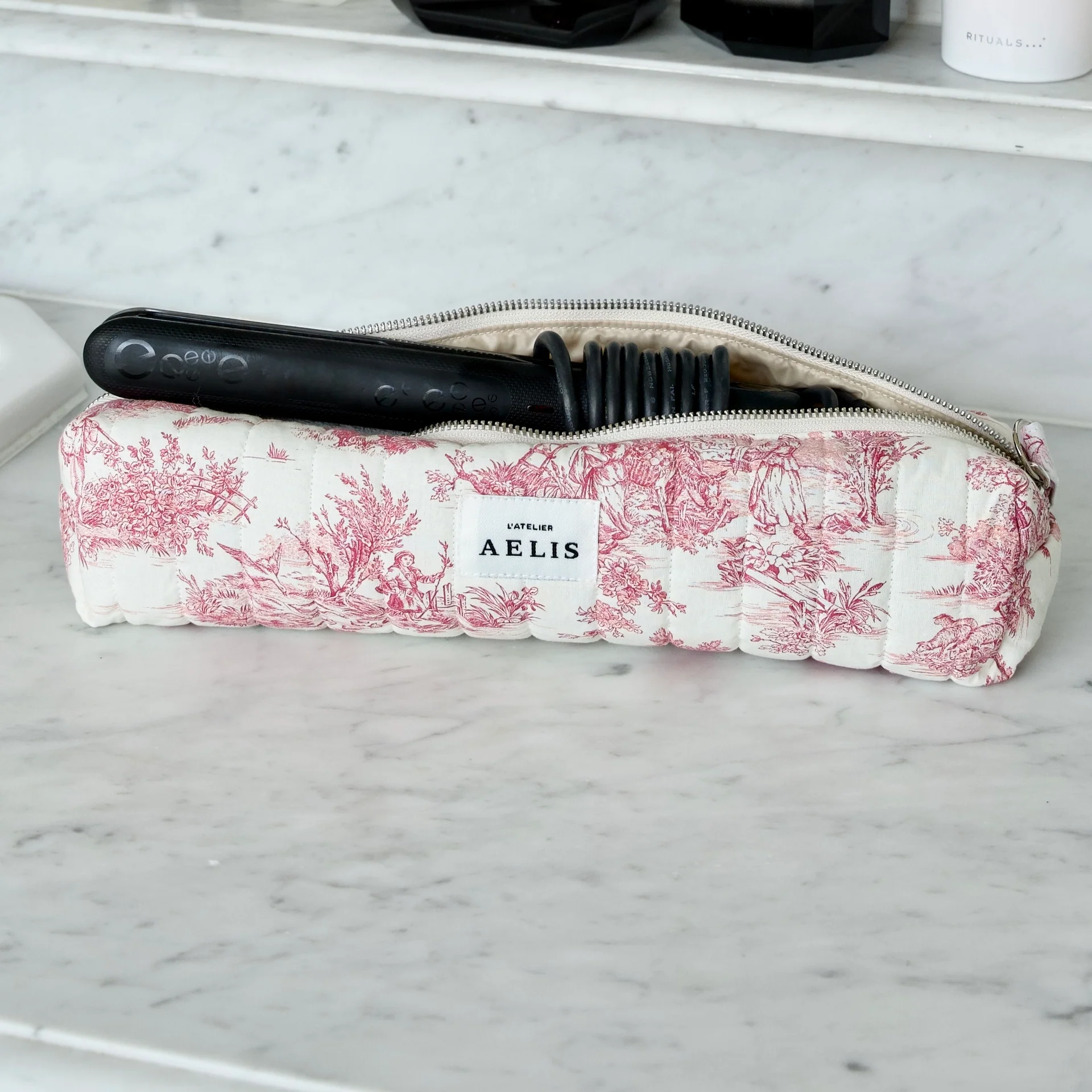 L 'atelier Aelis Trousse pour accessoires de coiffure Farmhouse Red