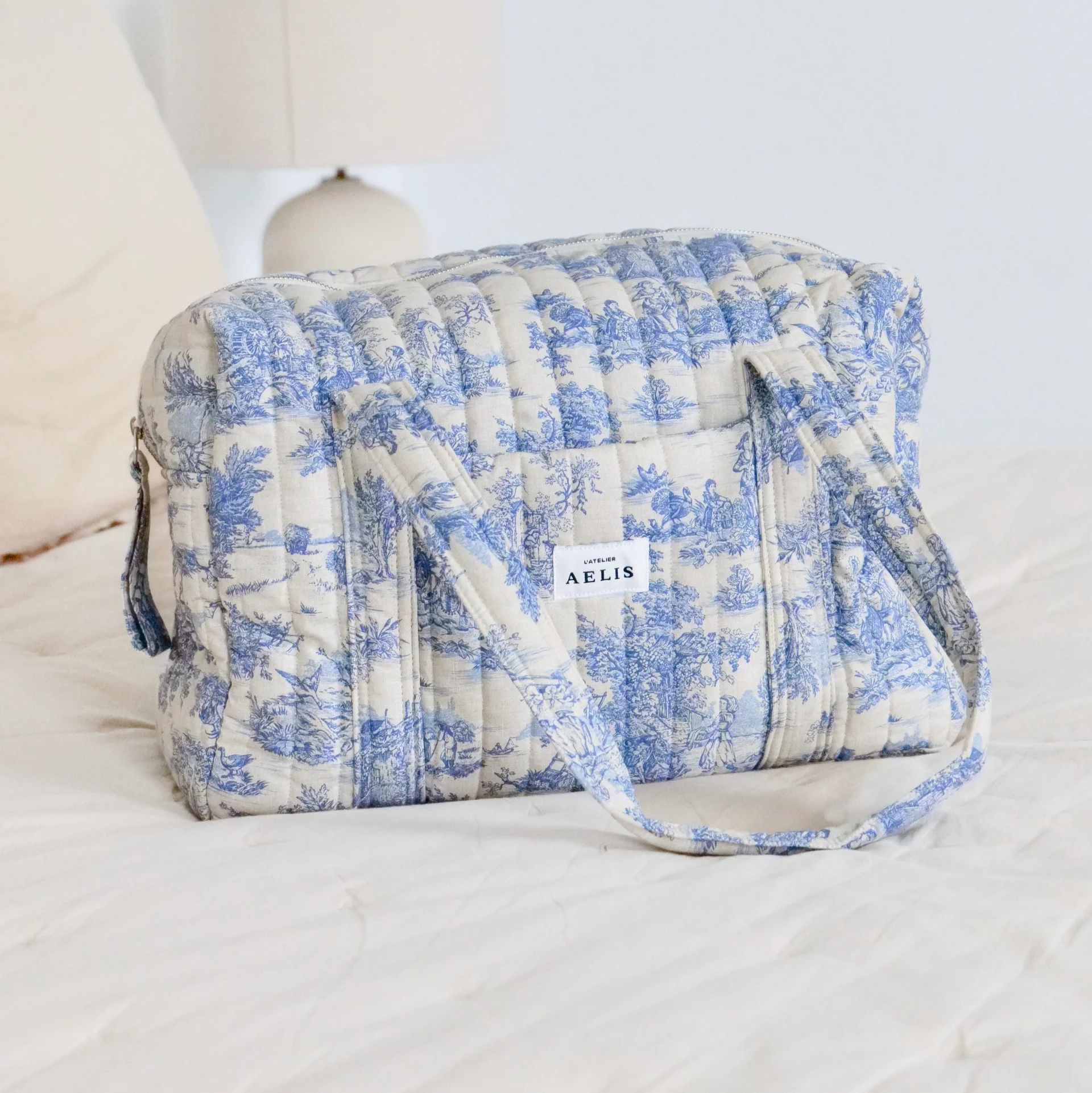 L'atelier Aelis Sac à langer Farmhouse Blue