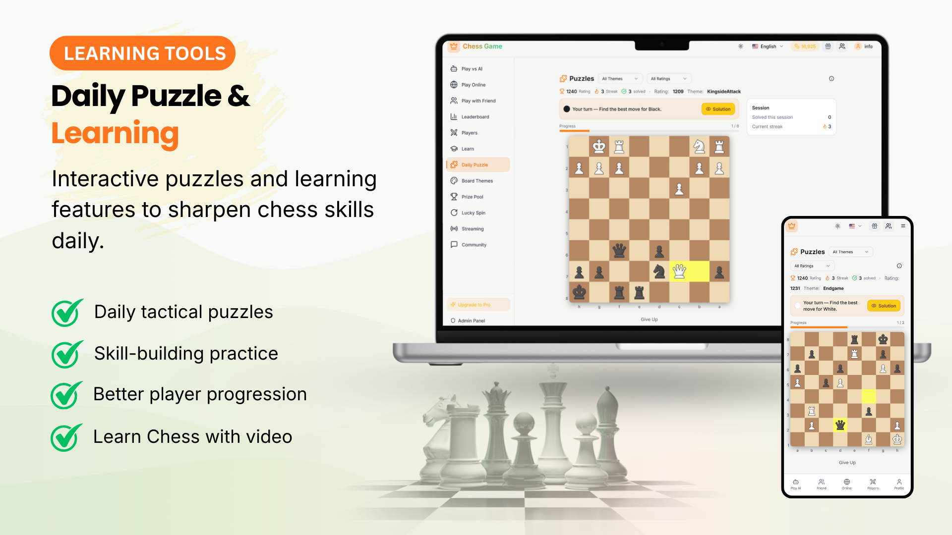 Daily Puzzle and Training