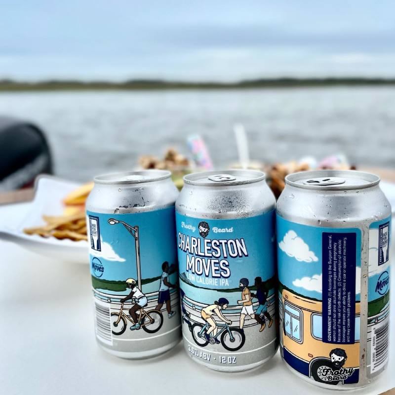 How to lose weight and reduce auto emissions? Support Charleston Moves and Frothy Beard Brewing by sipping their specialty brew.