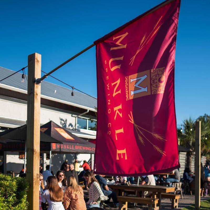 Get the best European style beer in historic downtown Charleston, South Carolina at Munkle Brewing.