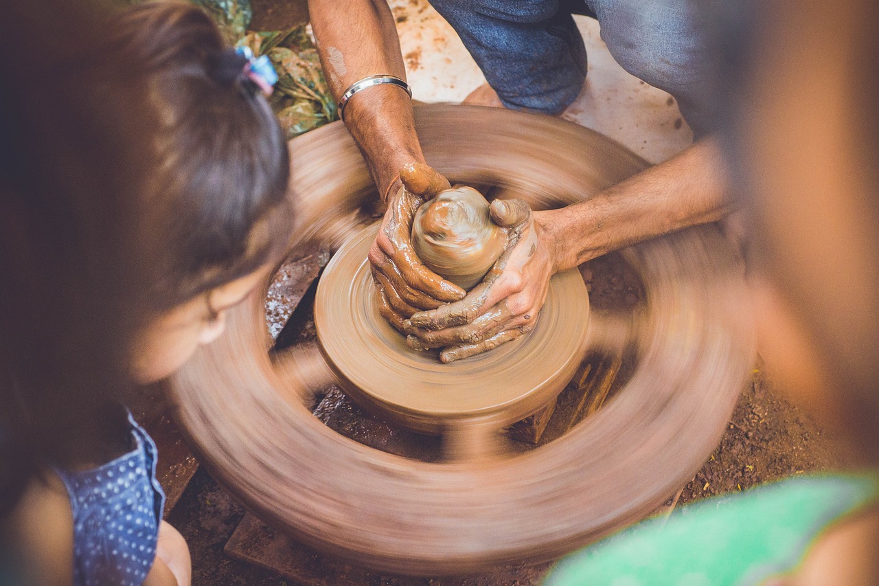 Artisans working