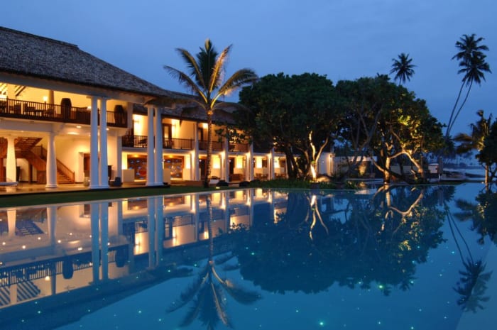 The Fortress Galle Sri Lanka outdoor beach wedding ceremony by the ocean — Panigrahana