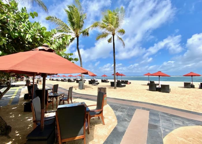 St Regis Bali garden wedding ceremony venue with traditional Balinese architecture — Panigrahana