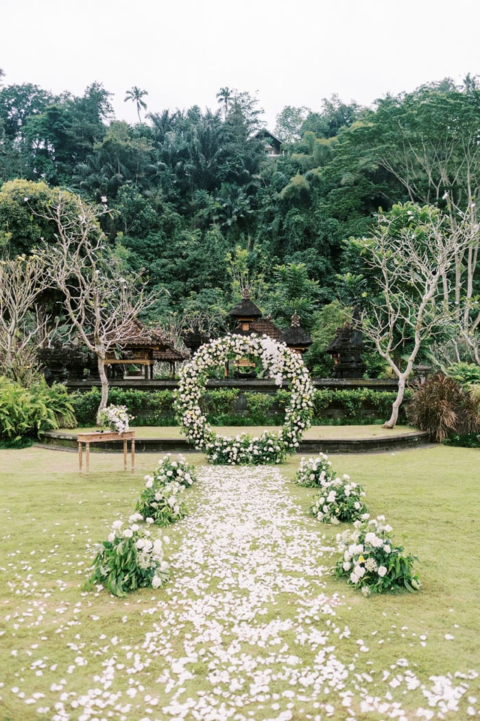 Mandapa Ritz-Carlton Reserve Ubud Bali luxury jungle river wedding venue — Panigrahana