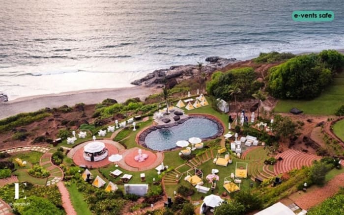 W Goa North Goa luxury resort pool and gardens for destination wedding — Panigrahana