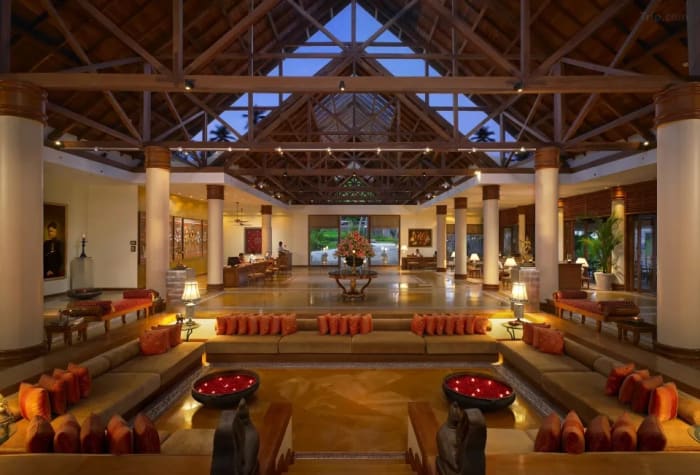 Leela Kovalam Kerala luxury heritage resort wedding venue with cliff views — Panigrahana